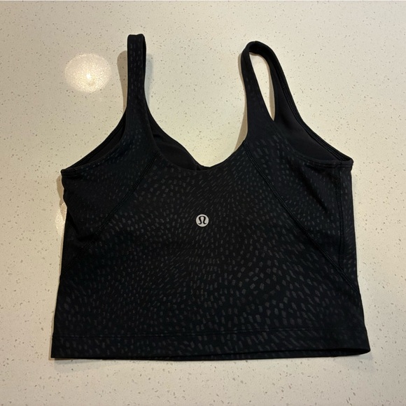 Lululemon Align Tank Top in Jewel Emboss Black Size 2 - Picture 5 of 7